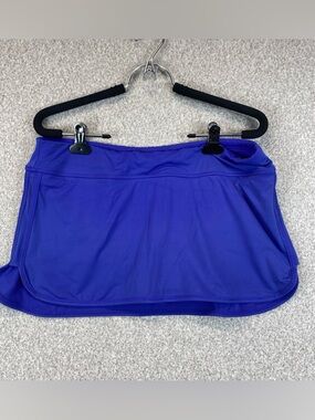 Athleta skort Size S Blue Activewear Pickle Ball Tennis Preppy Sporty workout